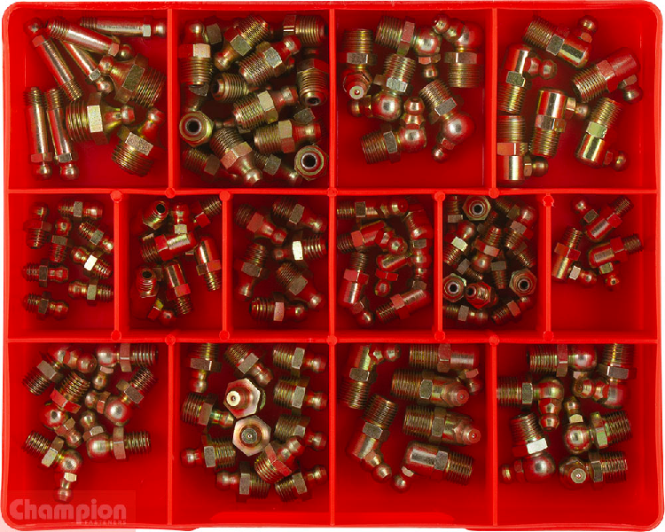 Champion Imperial Grease Nipple Assortment Kit, 113 Pieces CA108