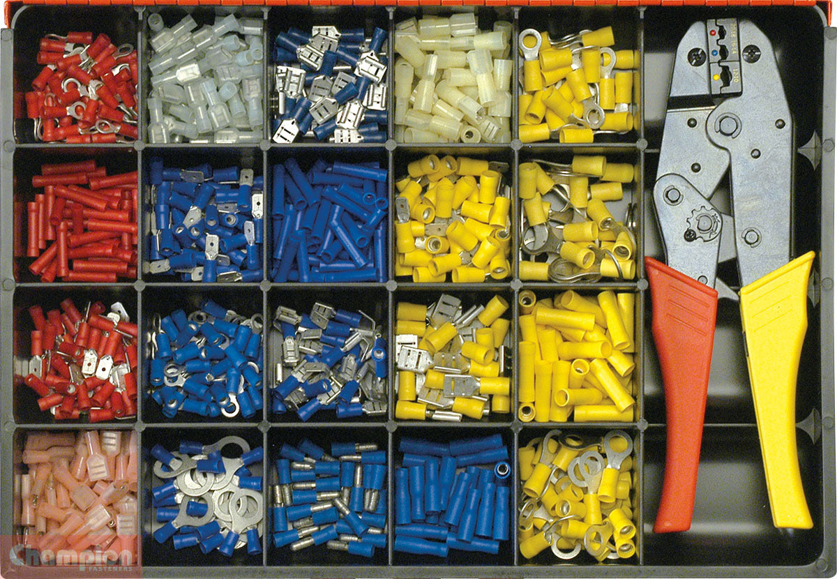 Champion Wiring Crimp Terminal Assortment Kit, 700 Pcs CA2700