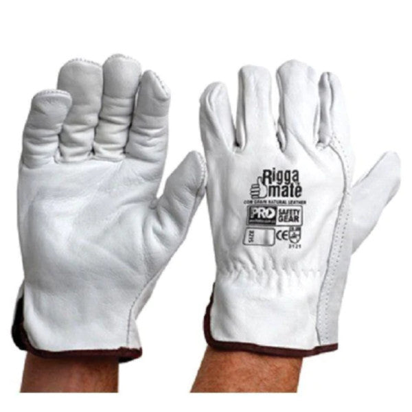 Riggermate Cowgrain Natural Leather Gloves