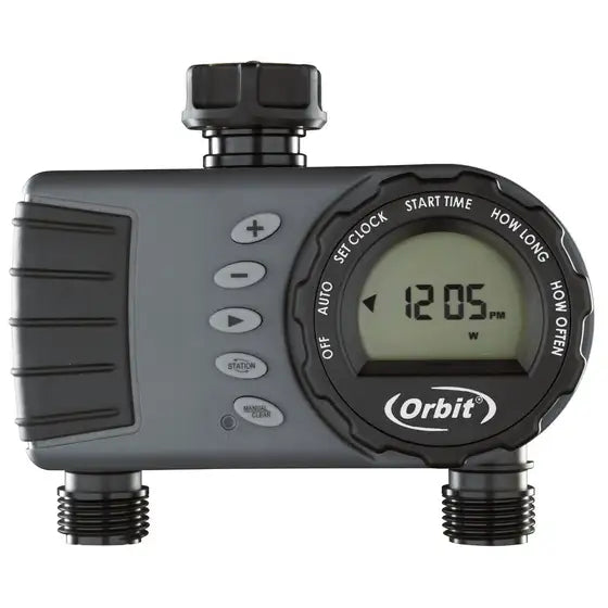 Orbit Water Tap Timer 1 Dial 2 Outlet