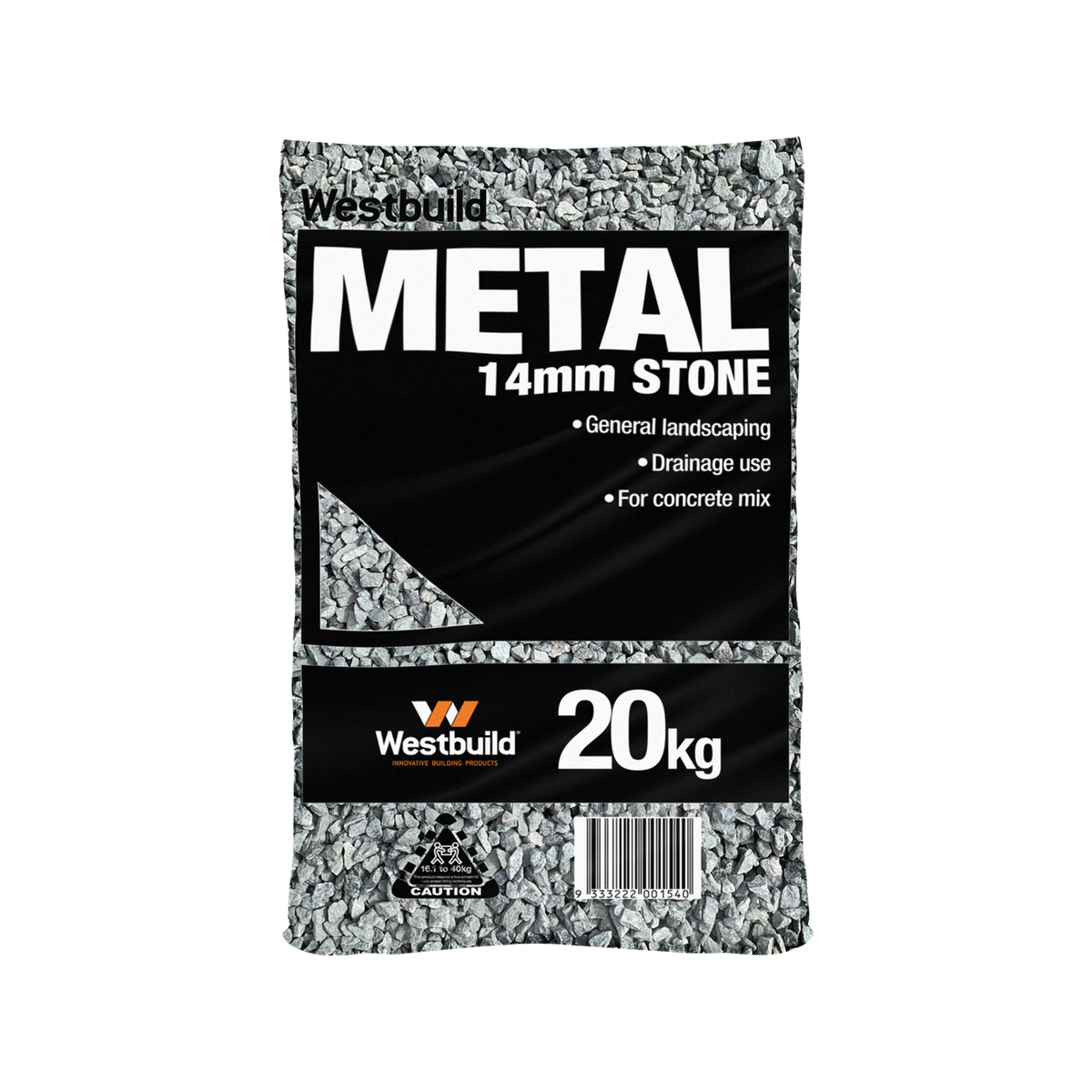 WEST BUILD BLUE METAL 20KG 14MM STONE