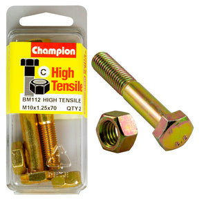 HIGH TENSILE METRIC HEX BOLT & NUT PACK