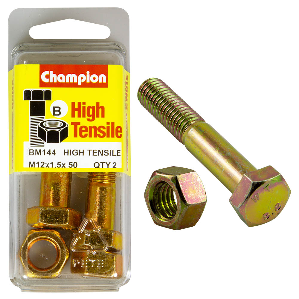 HIGH TENSILE METRIC HEX BOLT & NUT PACK