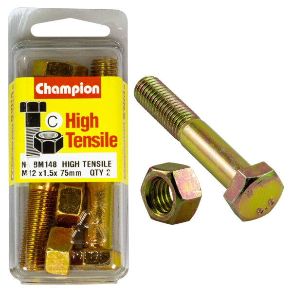HIGH TENSILE METRIC HEX BOLT & NUT PACK