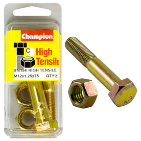 HIGH TENSILE METRIC HEX BOLT & NUT PACK