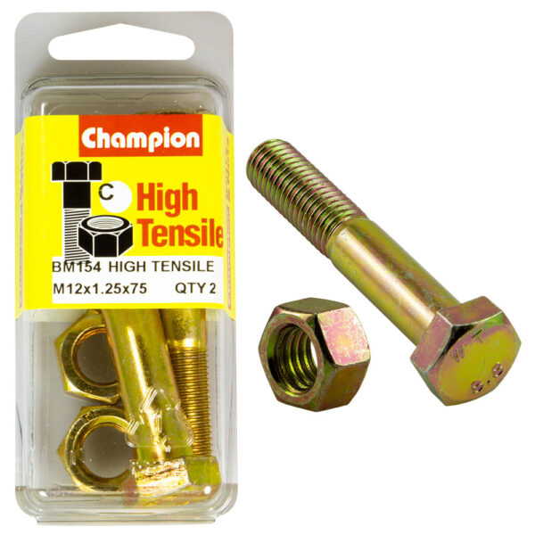 HIGH TENSILE METRIC HEX BOLT & NUT PACK