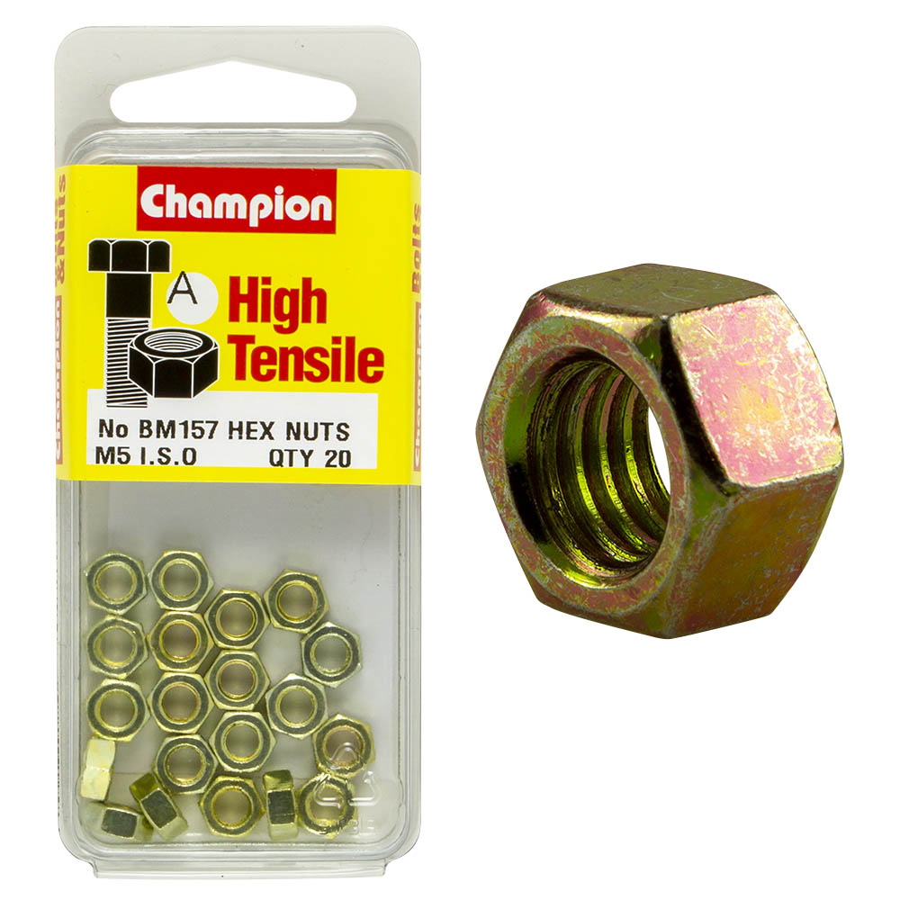 HIGH TENSILE METRIC HEX NUT PACK