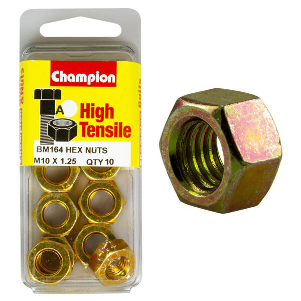 HIGH TENSILE METRIC HEX NUT PACK