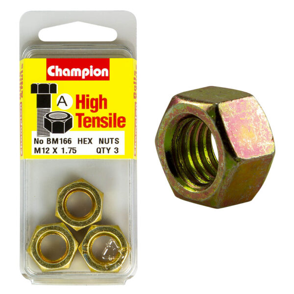 HIGH TENSILE METRIC HEX NUT PACK