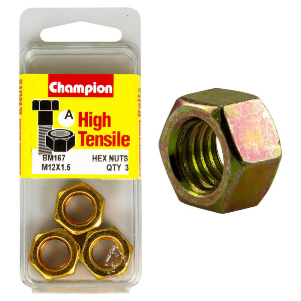 HIGH TENSILE METRIC HEX NUT PACK