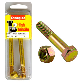 HIGH TENSILE METRIC HEX BOLT & NUT PACK