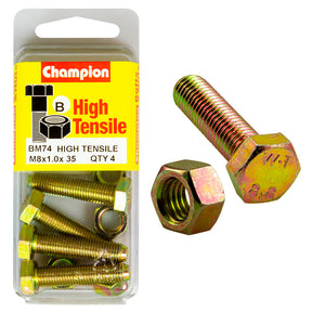 HIGH TENSILE METRIC HEX BOLT & NUT PACK