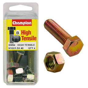 HIGH TENSILE METRIC HEX BOLT & NUT PACK