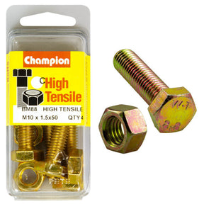 HIGH TENSILE METRIC HEX BOLT & NUT PACK