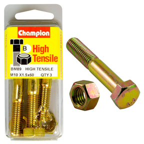 HIGH TENSILE METRIC HEX BOLT & NUT PACK