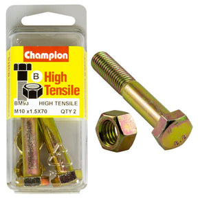 HIGH TENSILE METRIC HEX BOLT & NUT PACK