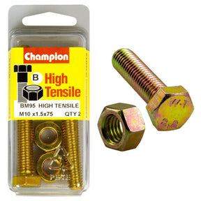 HIGH TENSILE METRIC HEX BOLT & NUT PACK