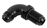 90° - FLARE BULKHEAD - BLACK