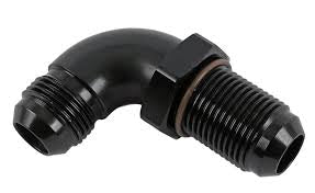 90° - FLARE BULKHEAD - BLACK