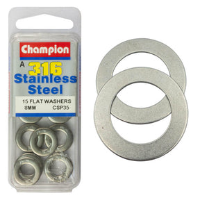 FLAT WASHERS STAINLESS STEEL 316 PACK