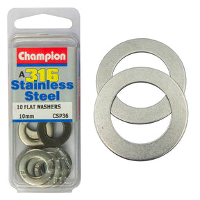 FLAT WASHERS STAINLESS STEEL 316 PACK