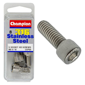 CAP HEAD STAINLESS STEEL 316 SCREWS PACK