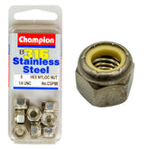 SELF LOCKING NYLON INSERT NUTS STAINLESS STEEL PACK