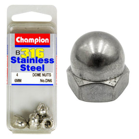 HEX DOME / ACORN NUT STAINLESS STEEL 316 PACK