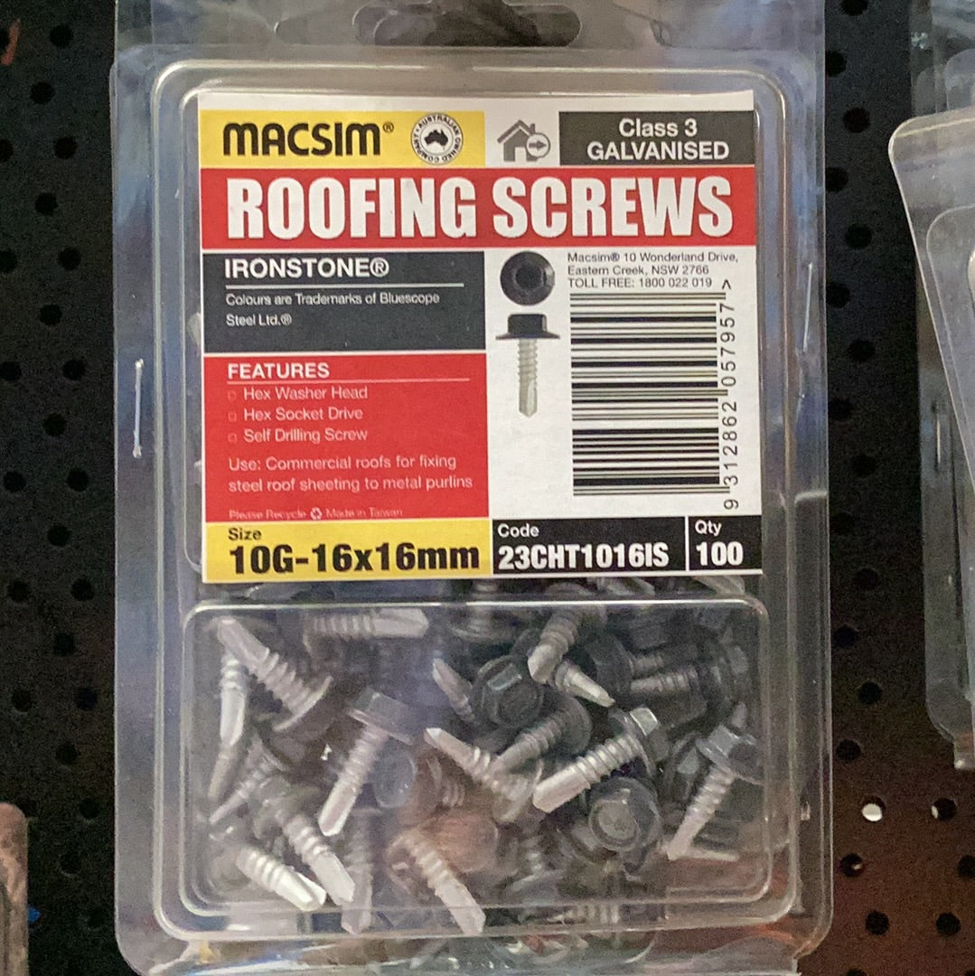 ROOFING SCREWS COLOURED