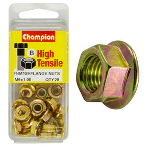 HIGH TENSILE ZINC METRIC FLANGE NUT PACK