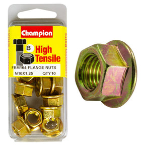 HIGH TENSILE ZINC METRIC FLANGE NUT PACK