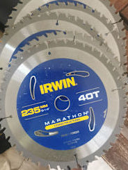 IRWIN MARATHON 235MM CIRCULAR SAW BLADES