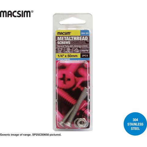 SS304 COUNTERSUNK HEAD PHILLIPS DRIVE SCREW MACSIM