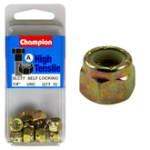 HIGH TENSILE ZINC SELF LOCKING NUT UNC / UNF PACK
