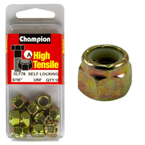 HIGH TENSILE ZINC SELF LOCKING NUT UNC / UNF PACK