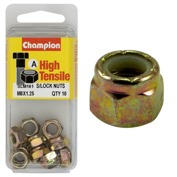 HIGH TENSILE SELF LOCKING / NYLON INSERT METRIC HEX NUT PACK