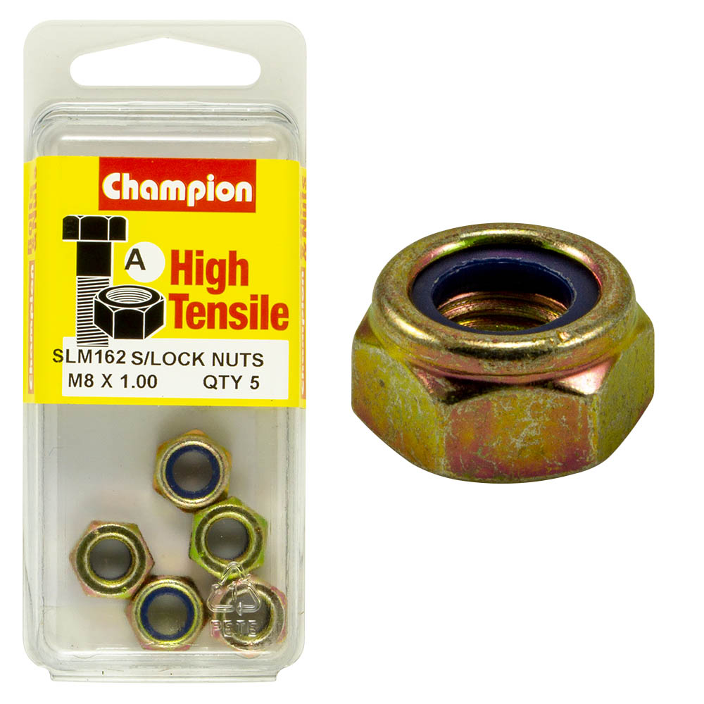 HIGH TENSILE SELF LOCKING / NYLON INSERT METRIC HEX NUT PACK