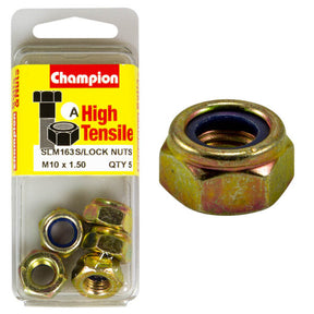 HIGH TENSILE SELF LOCKING / NYLON INSERT METRIC HEX NUT PACK