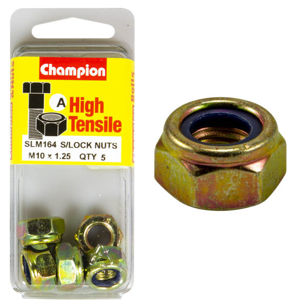 HIGH TENSILE SELF LOCKING / NYLON INSERT METRIC HEX NUT PACK