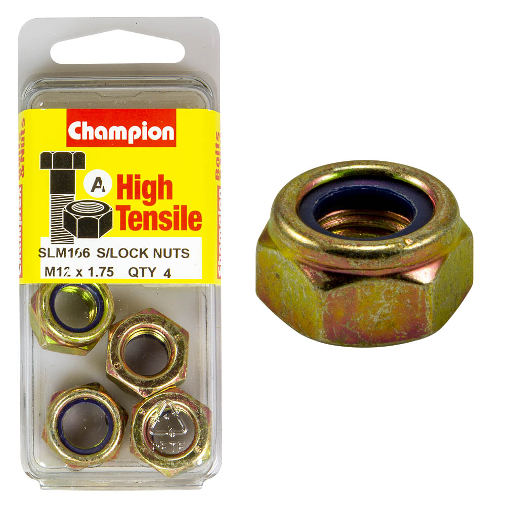 HIGH TENSILE SELF LOCKING / NYLON INSERT METRIC HEX NUT PACK