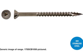 DECKING SCREWS STAINLESS STEEL 304 COUNTERSUNK SQUARE HEAD