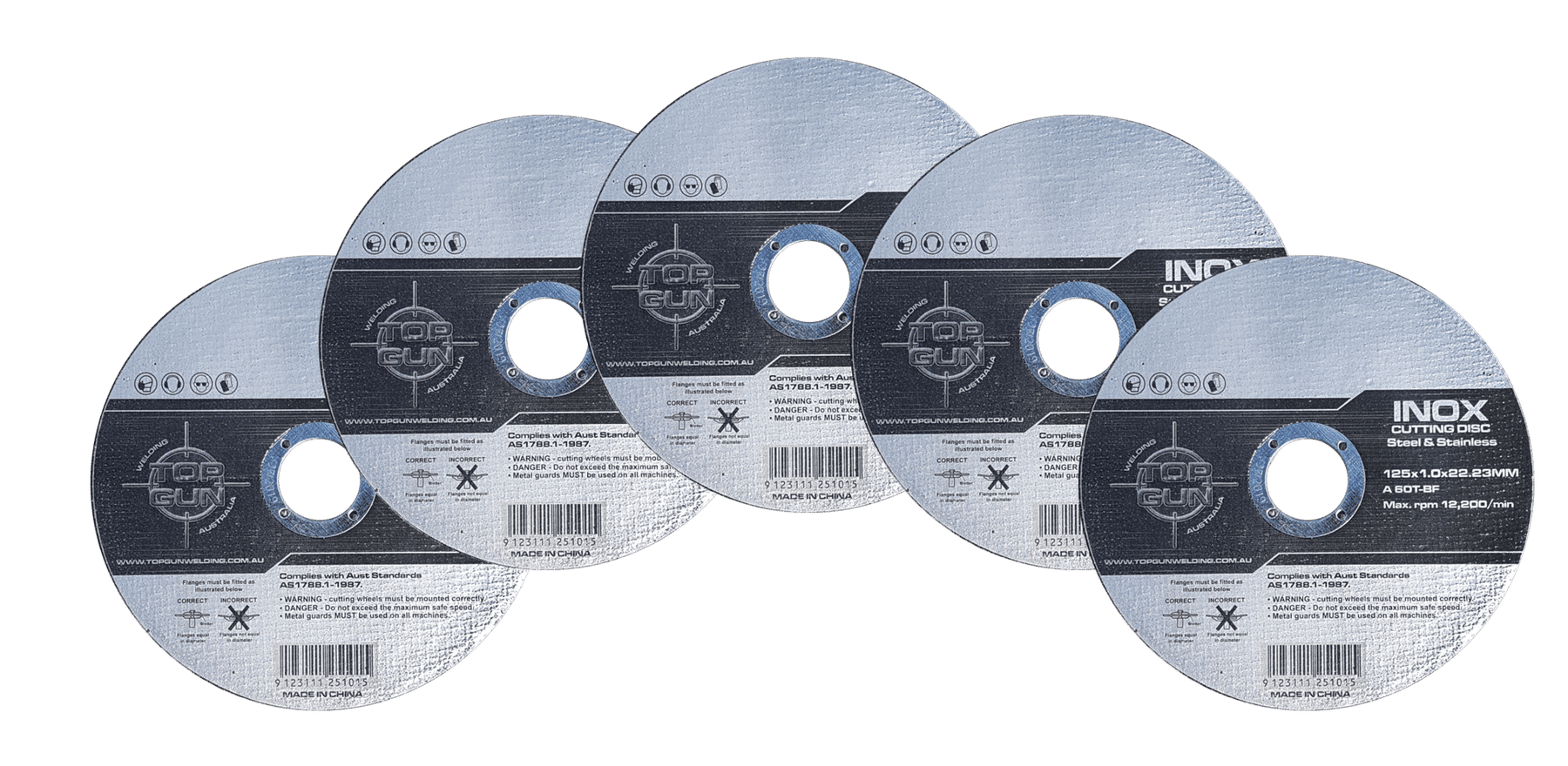 Inox cutting discs T41 pk 10