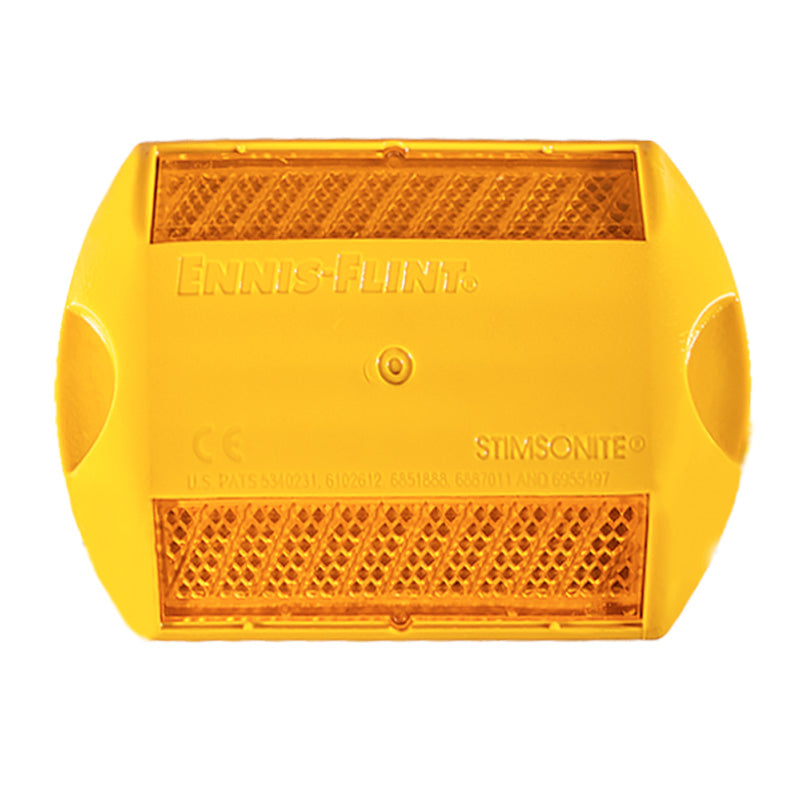 Raised Pavement Marker, Two-Way Reflective, Yellow