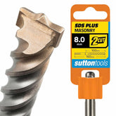 Sutton Tools 8.0 x 160mm 2 Cut SDS Plus Masonry Drill Bit