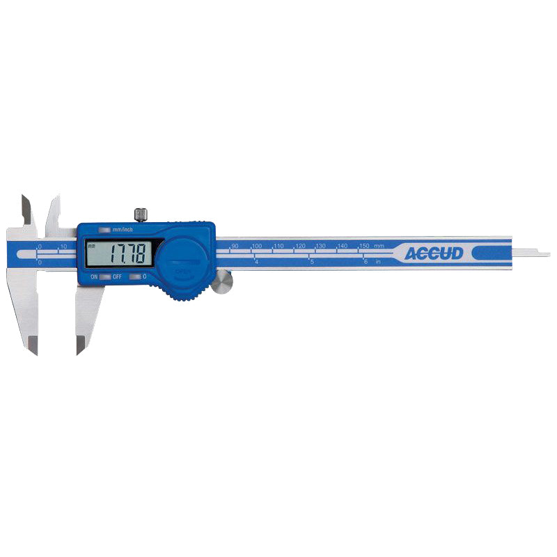 ACCUD 150mm/6" Dual Scale Digital Vernier Caliper AC-111-006-12