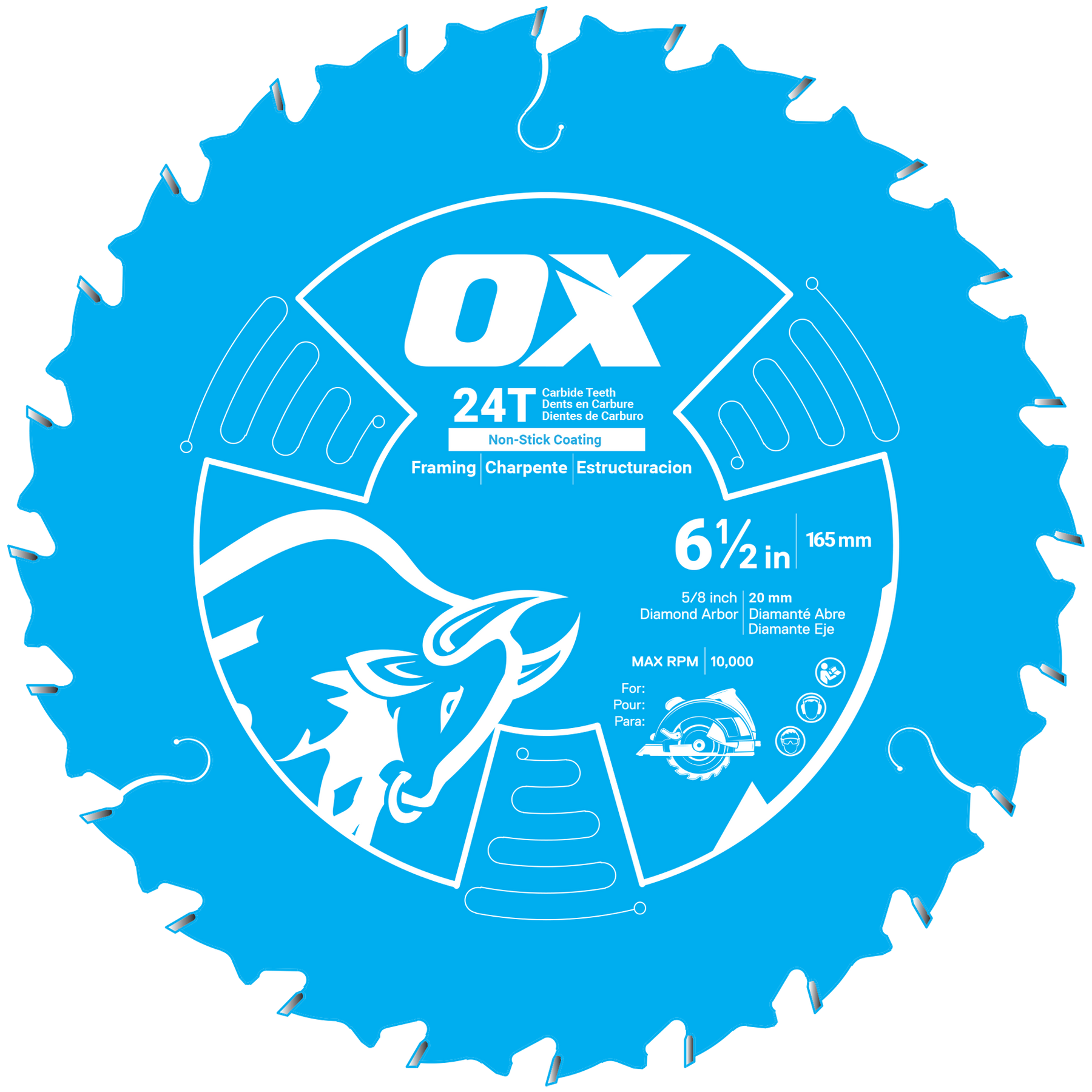 OX Pro Wood Cutting Coated Saw Blades