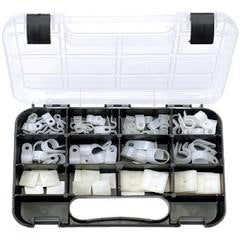 GJ WORKS NYLON CABLE CLAMPS ASSORTMENT 80 PIECE GKA80