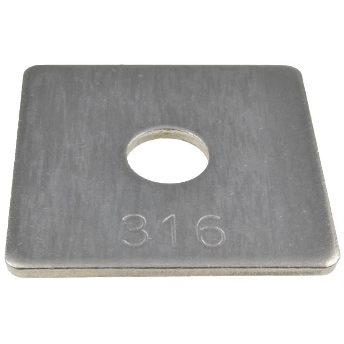 SQUARE WASHER STAINLESS STEEL 316 METRIC